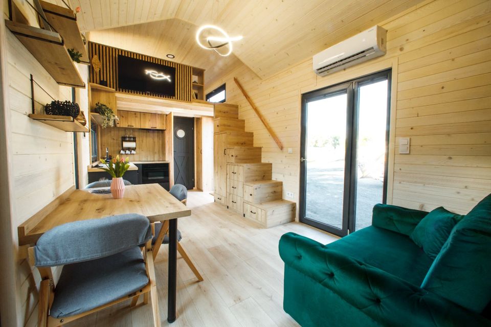 SOFORT VERFÜGBARES Tiny House 9m x 3m nach GEG | 31m² | WÄRMEPUMPE u. Fußbodenheizung! | WINTERFEST | Schlüsselfertig | Mobilheim | Mobilhaus in Fürstenwalde (Spree)