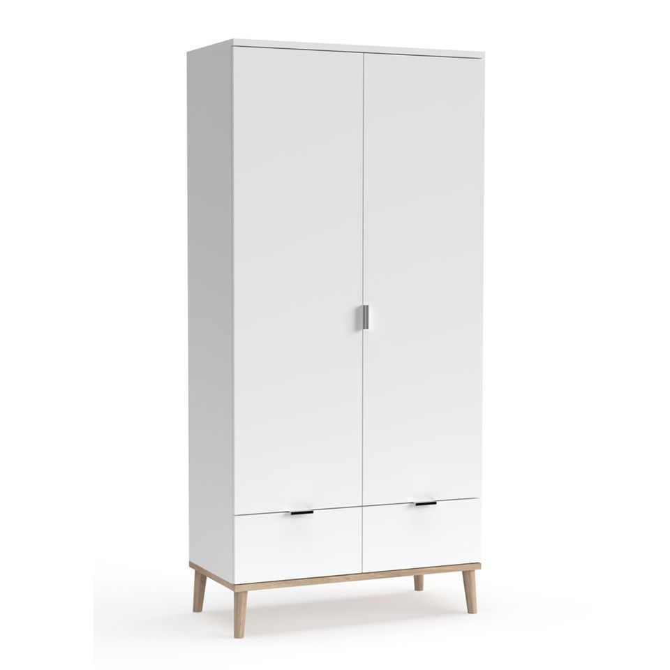 Kleiderschrank Schrank Garderobe Kommode Holz Weiss NEU 352-Ma in Wiesbaden