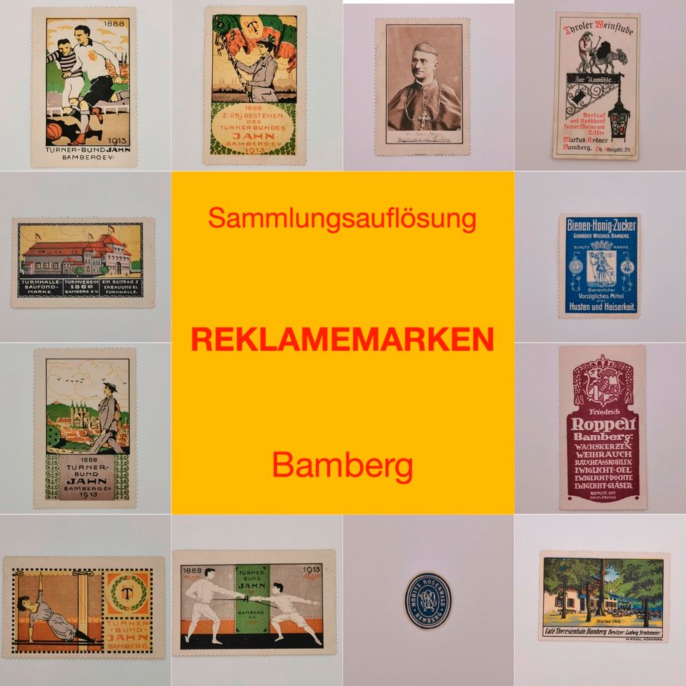 Marken | REKLAMEMARKEN | 72x Marken 4x Block BAMBERG in Bamberg