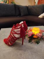 Damen Sommer Sandalen High Heels in rot. Bayern - Küps Vorschau