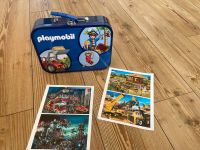 Playmobil Koffer mit 4 Puzzles Feuerwehr Drache  Safari Zoo Brandenburg - Schlieben Vorschau