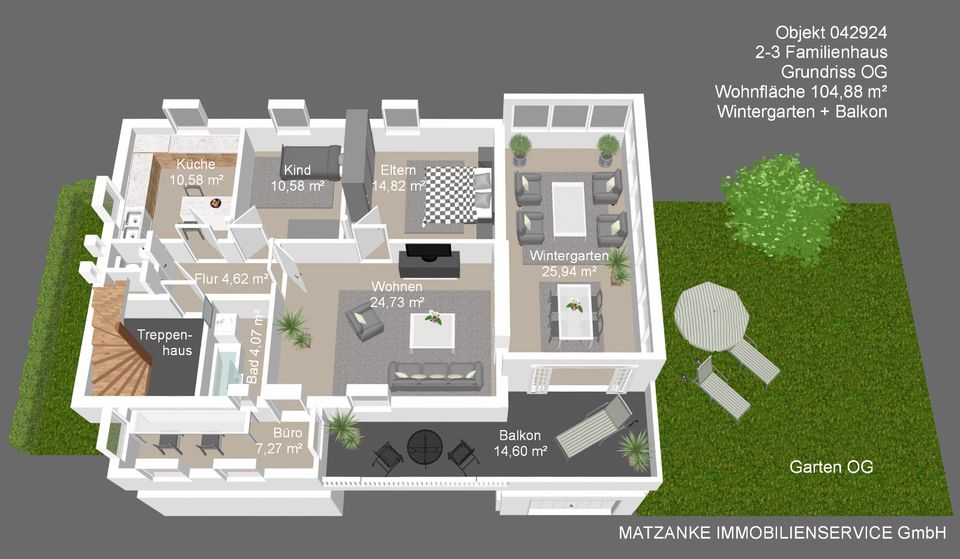 RESERVIERT! Ideal zur Vermietung: 2-3 Familienhaus, Balkon, Garten, 2 Garagen - 4,98% Nettomietrendite in Glauburg