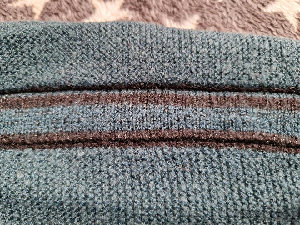 Pullover pulli gr. 44 damen petrol schwarz glitzer neuwertig in Gifhorn