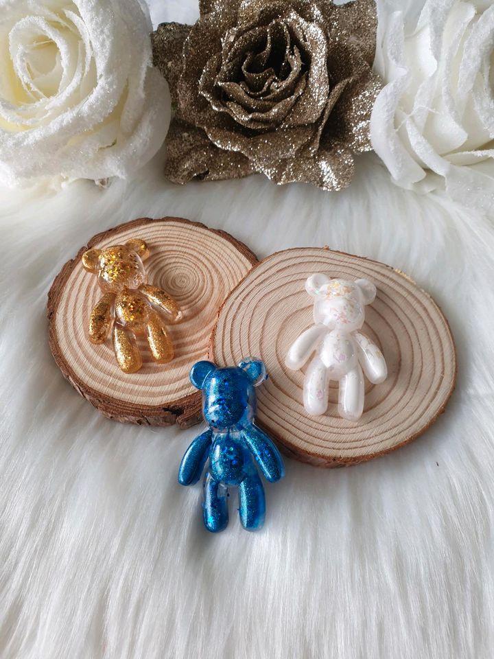 Teddybär Schlüsselanhänger Keychain Resin Epoxidharz in Schönhardt (Iggingen)