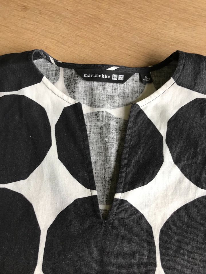 MARIMEKKO by Uniqlo Bluse Tunika Leinen Baumwolle Gr. S ca. 36/38 in Bielefeld