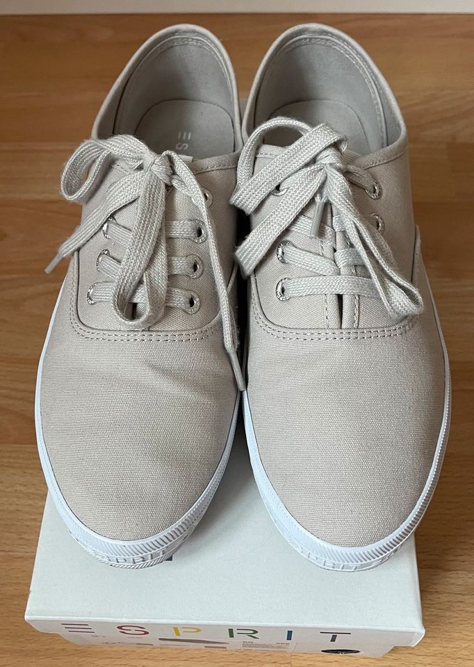 Esprit Sneaker Canvas Stoff Baumwolle 1-mal getragen 6,5/40 in Düsseldorf