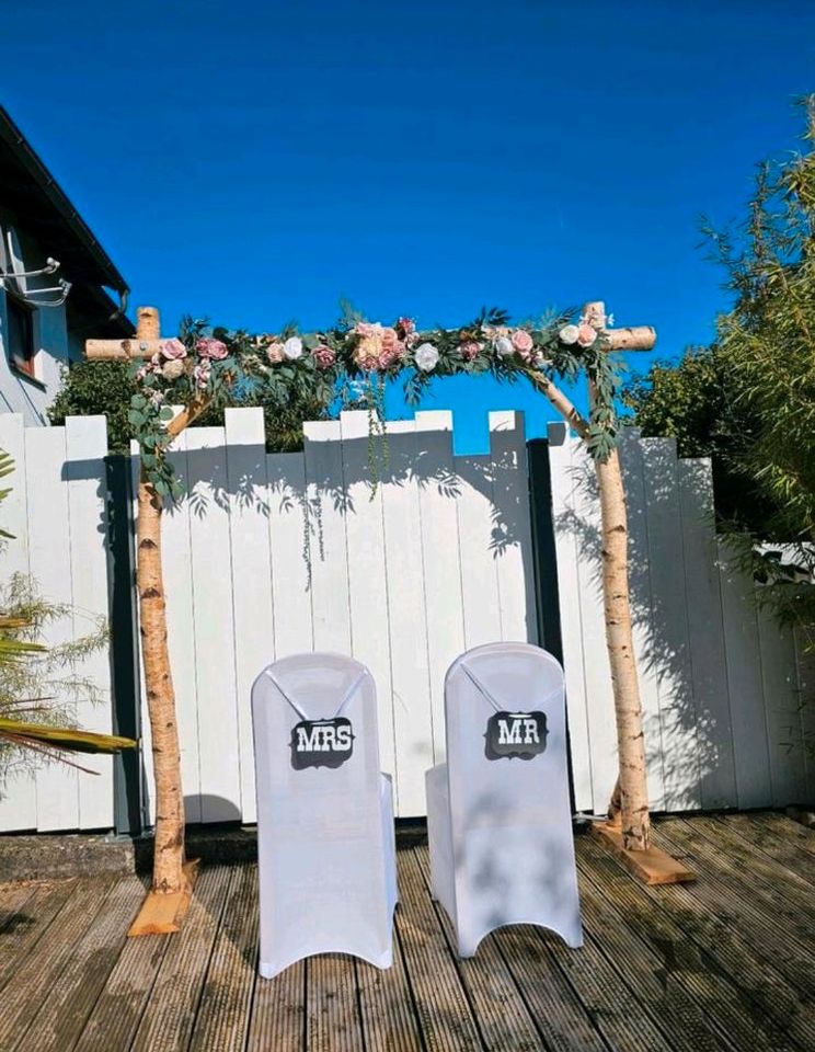 Hochzeit Traubogen Birkentraubogen Hochzeitsbogen freie Trauung in Hammelburg