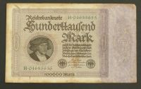 Reichsbanknote 100000 Einhunderttausend Mark Schein 1923 Hessen - Zwingenberg Vorschau