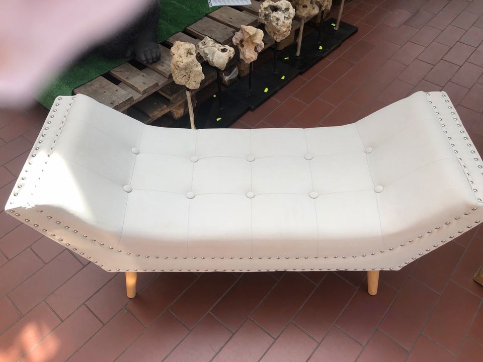 Bank Sitzbank Chesterfield Knöpfheftung Okra Beige statt 249€ in Bremen