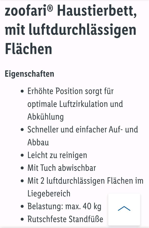 bis ist in 40kg Bayern eBay | luftdurchlässig Haustierbett Kleinanzeigen Hösbach - Kleinanzeigen jetzt Zoofari