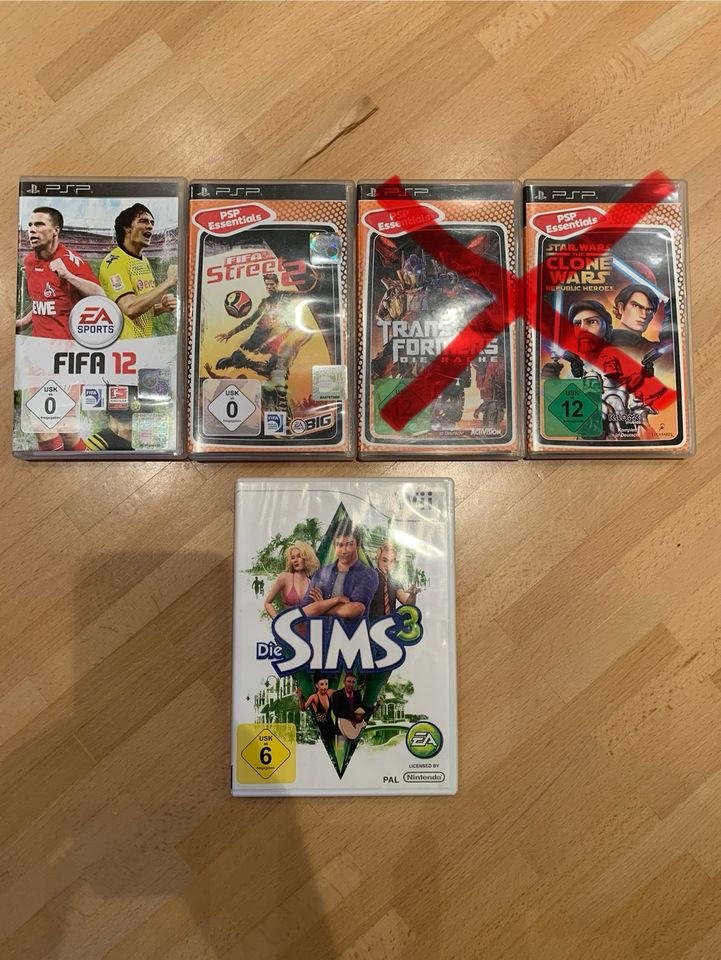 PSP und Wii Spiele Videospiel Konsole pro Spiel 5€ inkl Versand in Schelklingen