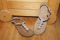 Rieker ღ Zehentrenner ღ Gr. 37 ღ Sandalen ღ Glitzer ღ nude Saarland - Schmelz Vorschau