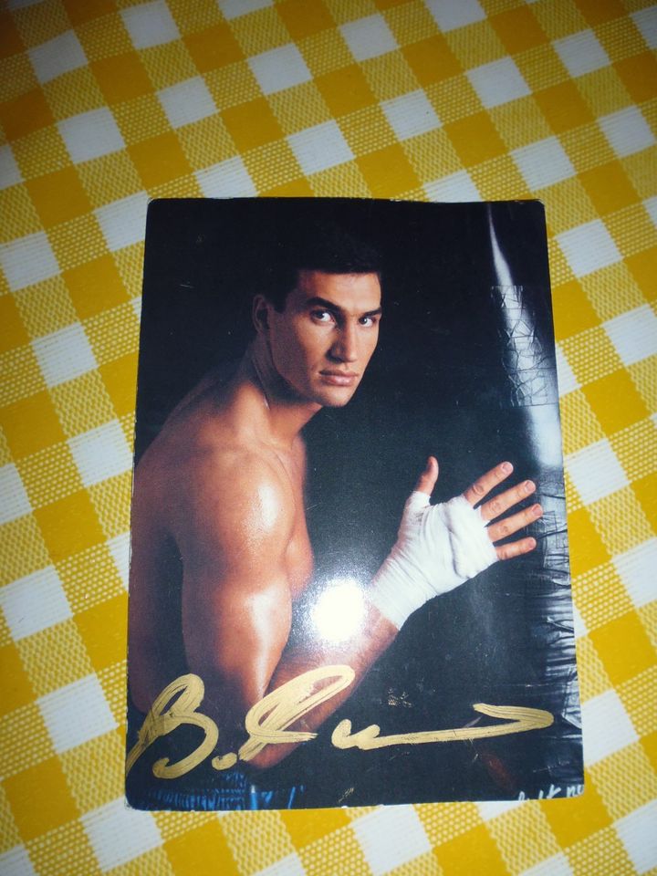 Autogrammkarte /ORIGINAL/ Wladimir Klitschko in Bleckede