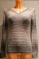 Pullover Strickpullover Streifen V-Ausschnitt grau Gr. 32/34 Bayern - Beilngries Vorschau