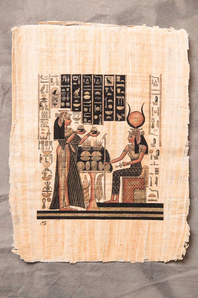 8 ägyptische Wandbilder, Papyrus, 33x44cm, super Zustand in Oberhausen