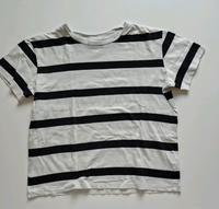 T-Shirt weiß mit schwarzen Blockstreifen Baden-Württemberg - Ulm Vorschau