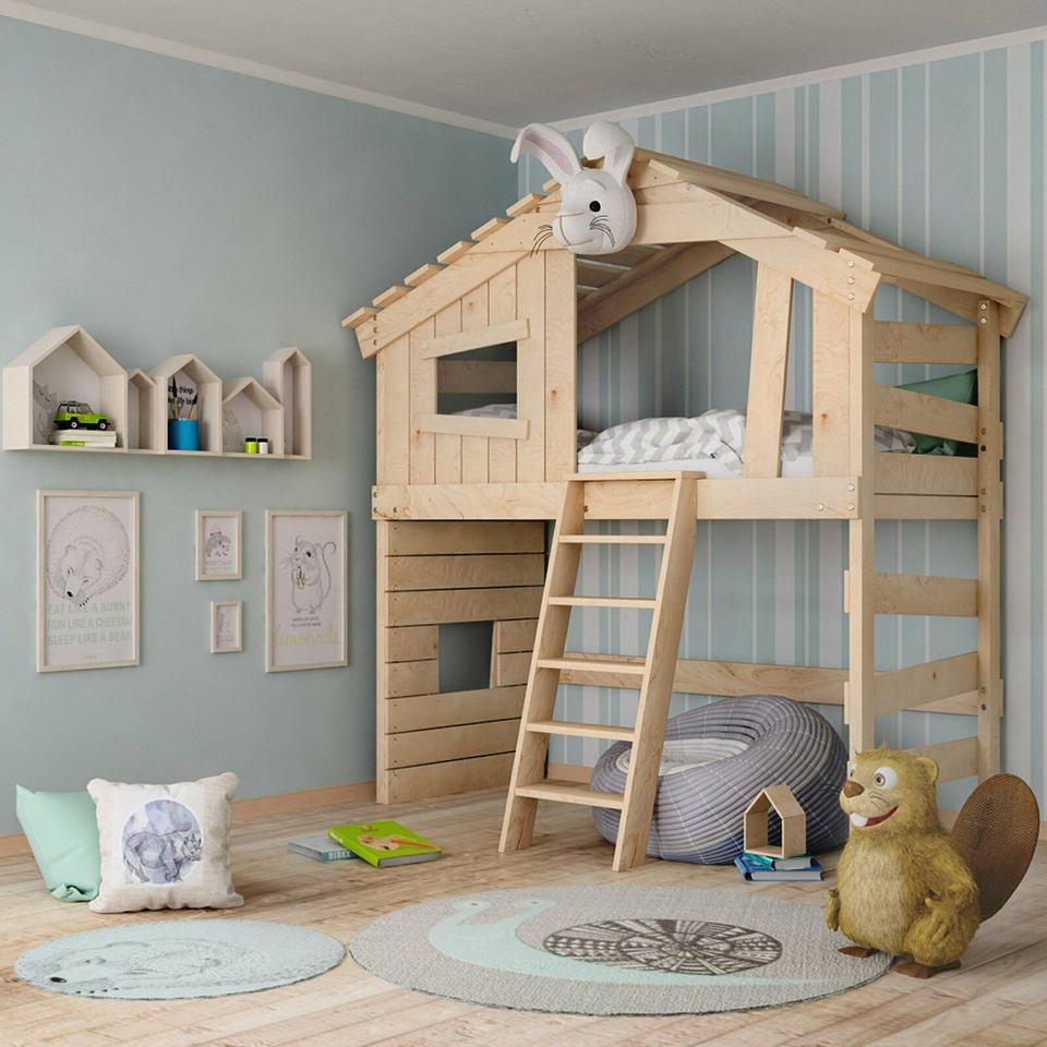 BIBEX® Jugend- Kinderbett, Hochbett, Doppelbett massiv 100% NATUR in Hamburg