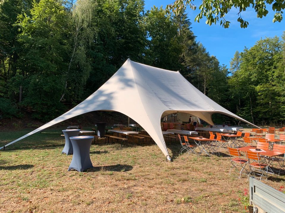 Sternzelt, Sternenzelt, Festzelt, Partyzelt, Startent, Hochzeit in Neunkirchen