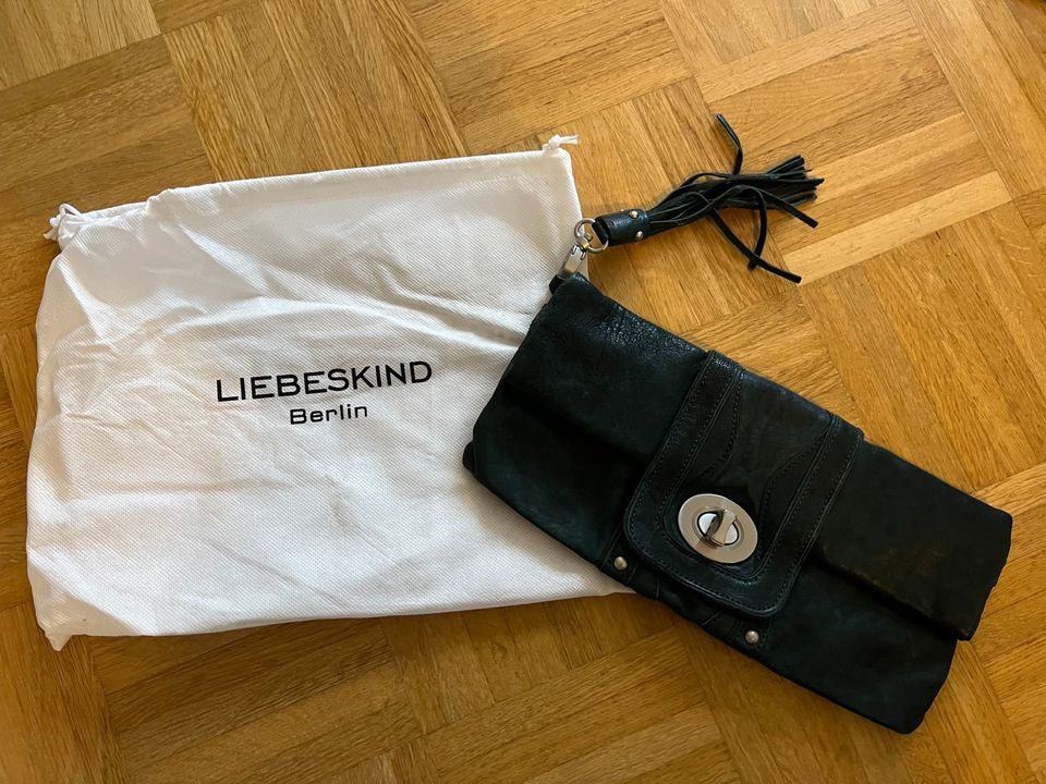 Liebeskind Berlin Handtasche Clutch Vintage dunkelgrün in Hamburg