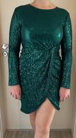 Kleid, grün - Gr. 38 - mit Pailletten - wunderschön - Fast NEU Bayern - Rödental Vorschau