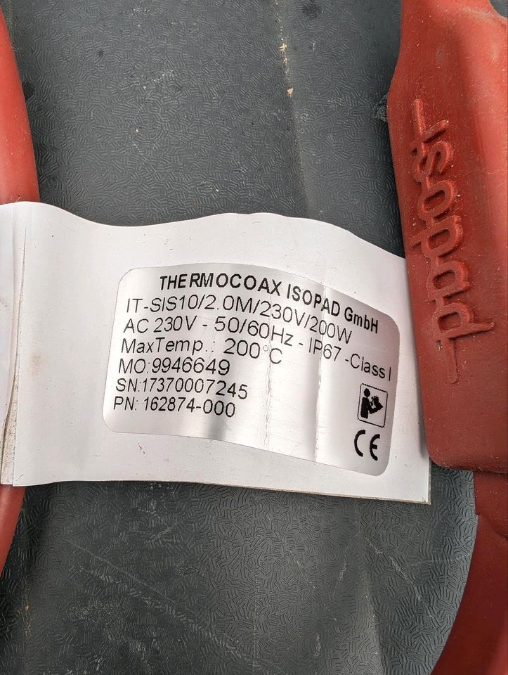 Heitzband Thermocoax Isopad  2m in Königsee