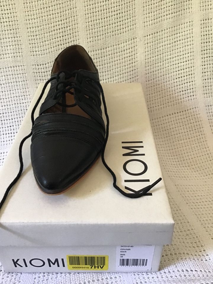 Sommerschuhe von Kiomi, schwarz, Gr. 38, Leder in Kall