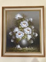 Vintage Leinwand Gemälde Blumen Rosen Bouquet Vase 90er gerahmt Sachsen - Göda Vorschau
