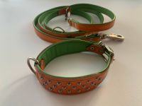 Halsband und Leine Im Set / grün-orange Obergiesing-Fasangarten - Obergiesing Vorschau