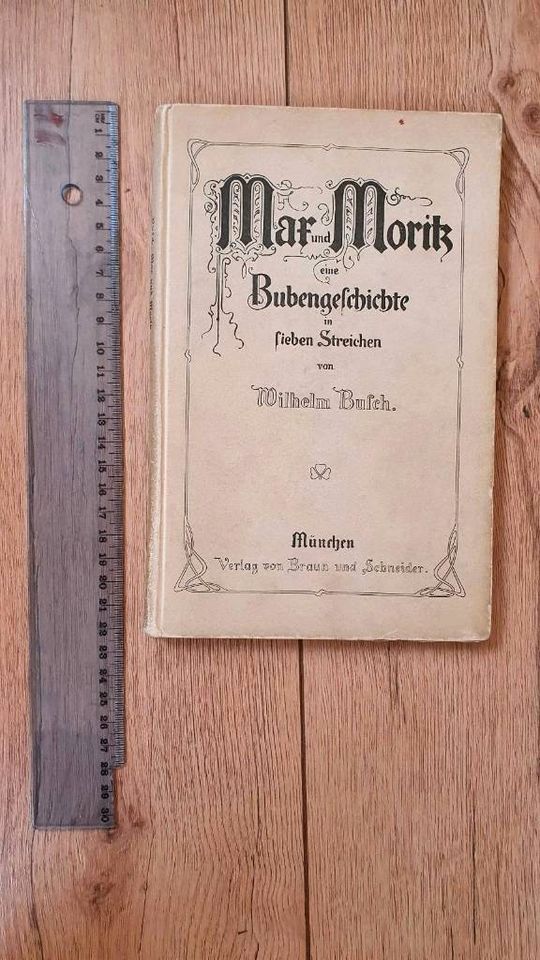 Buch Antiquität Max und Moritz Busch Verlag Braun und Schneider in Biebelnheim
