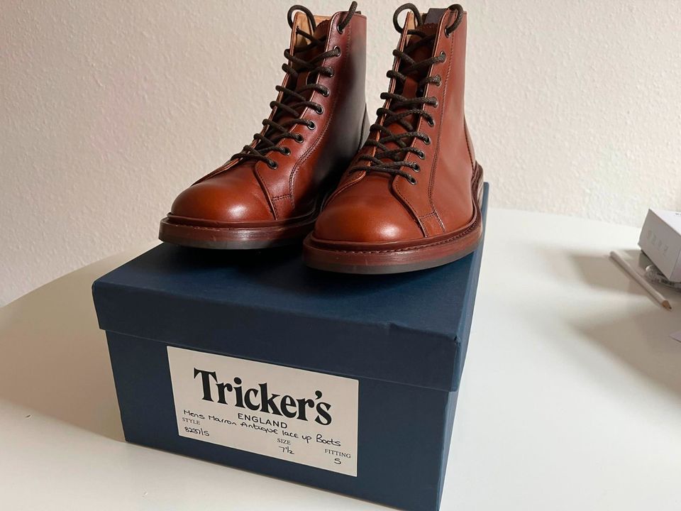 Tricker's - "Ethan" Monkey boot UK7.5 Marron Antique leather in Hadamar