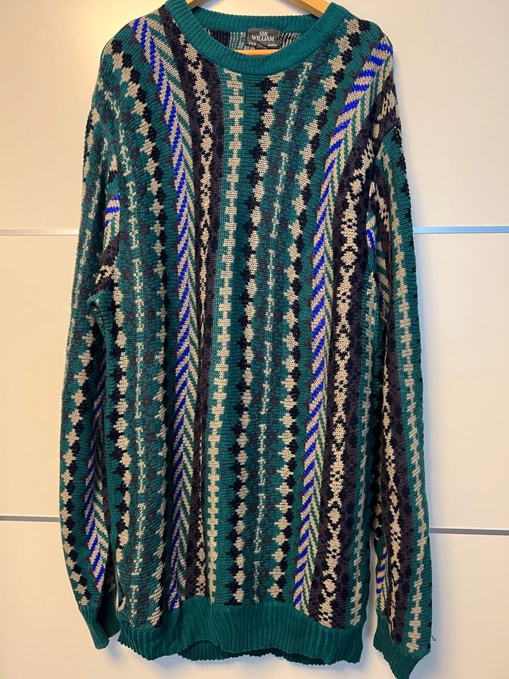 Vintage Strickpullover Türkis Größe XXL Oversize in Bochum