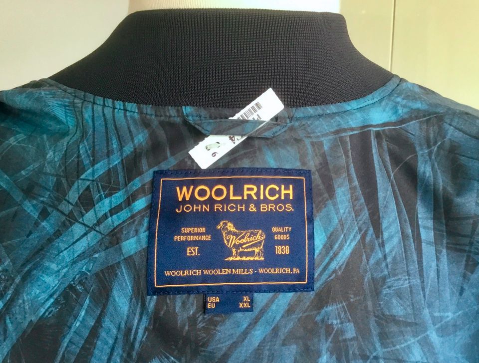 WOOLRICH Jacke NEU! Blouson US=XL Blau EAGLE PRINTED in Köln