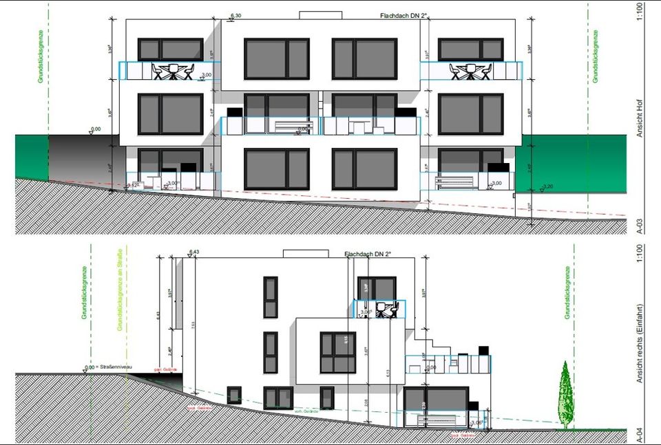 Erstbezug 3-ZKB mit Terrasse, provisionsfrei in nachhaltig effizientem MFH in Heusweiler