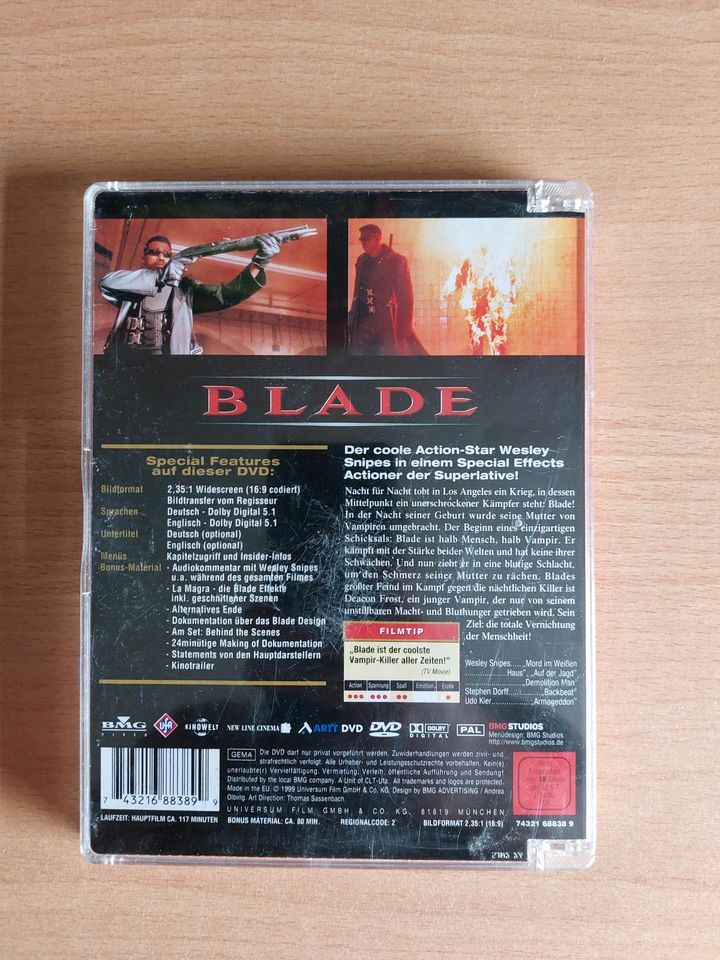 Blade Deluxe Widescreen Edition Wesley Snipes DVD in Ascheberg