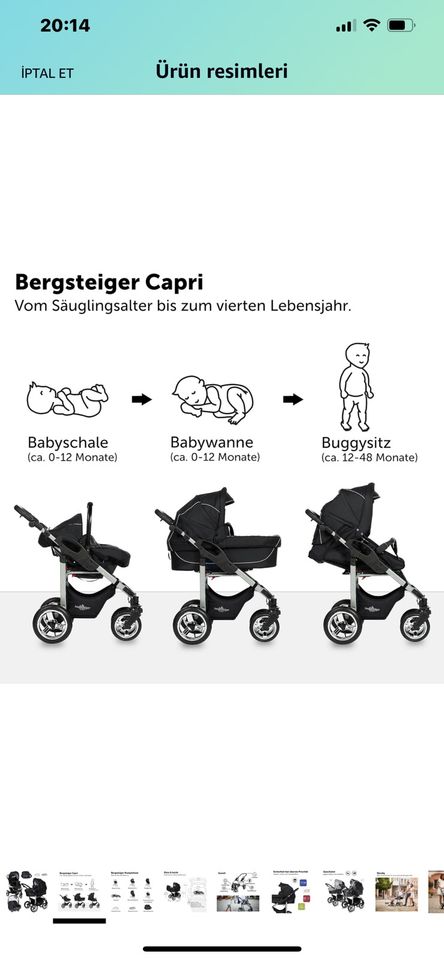 Kinderwagen Babywagen Bergsteiger in Hannover