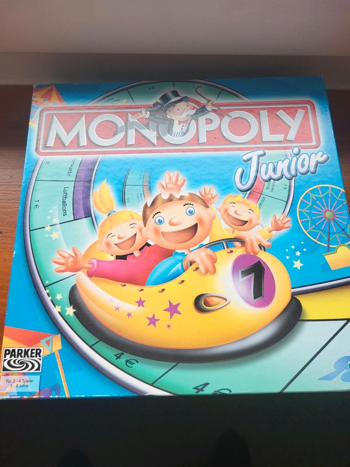 Spiele, verschiedene. Monopoly Kinder, Exit, 3 Fragezeichen in Heusweiler