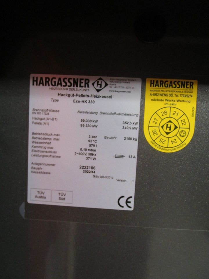 Hackschnitzelheizung / Hargassner / Hallenheizung / in Zandt