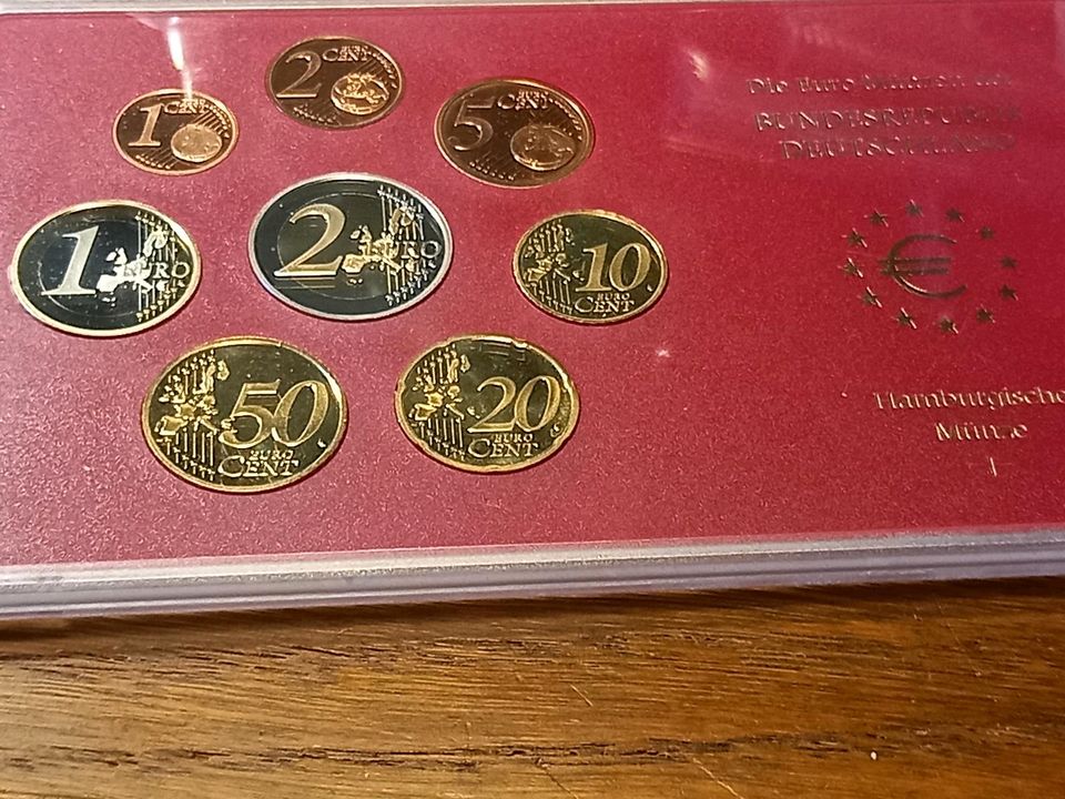 Deutschland Euro Kursmünzensatz 2002 J Polierte Platte in Kempen
