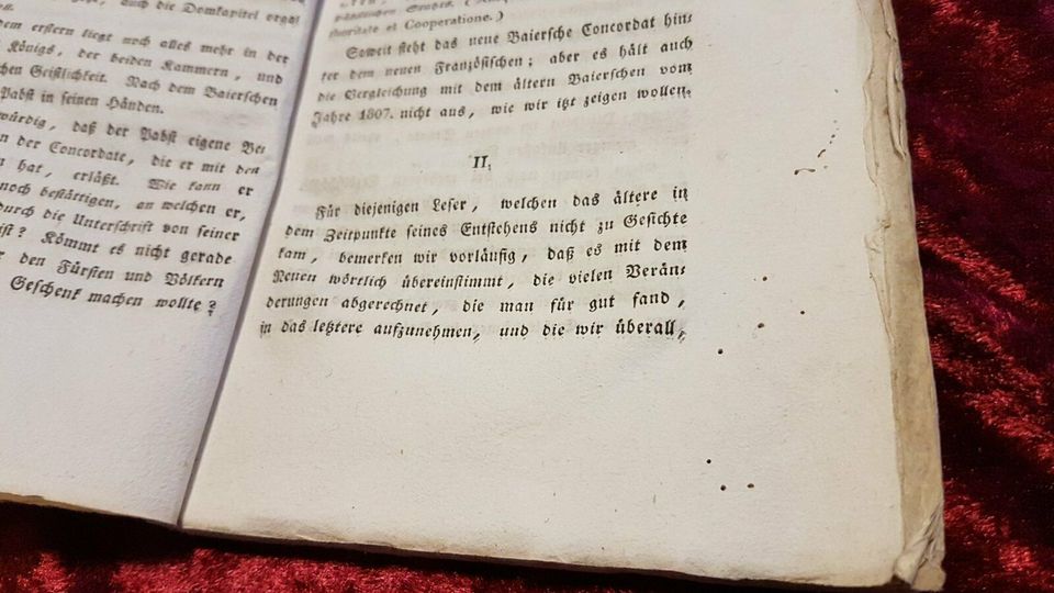 1818 Baiern Königreich Konkordat Buch Papst Pius König Franz Jose in Nürnberg (Mittelfr)