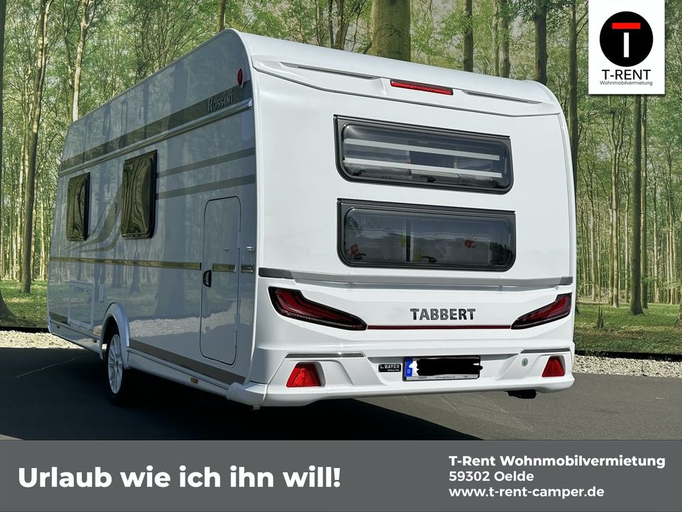 Familien Wohnwagen mieten Tabbert Rossini 28.7.-17.8. Aktion in Oelde