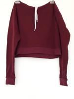 kurzer dunkelroter Kapuzenpullover, Gr. XS/S Leipzig - Kleinzschocher Vorschau