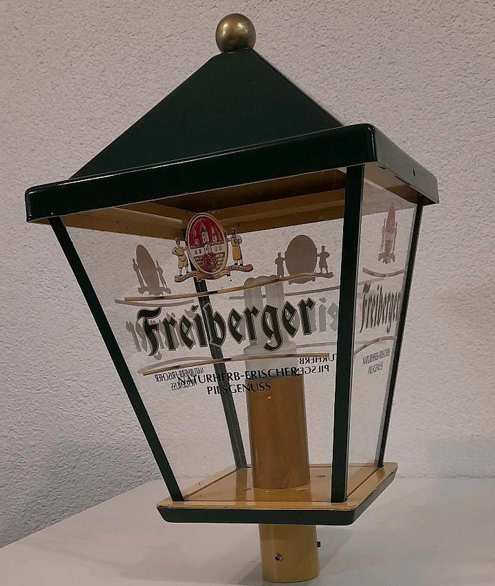 Freiberger Bier Lampe Biergartenlampe Leuchte Leuchtreklame in Bad Belzig