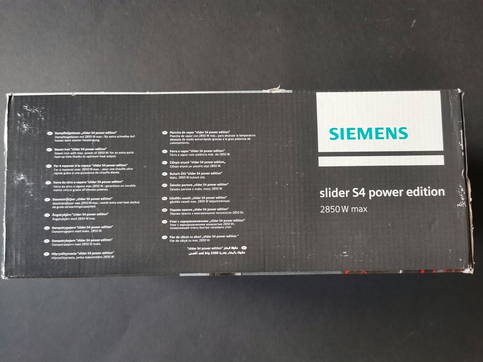 neues, unbenutztes Bügeleisen SIEMENS slider s4 power edition in Homburg