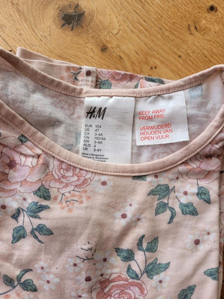 Schlafanzug h&m Set 104 Bambi, Blumen in Köfering