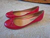Buffalo Ballerina rot Leder Pfennigabsatz 42 neu Nordrhein-Westfalen - Bornheim Vorschau