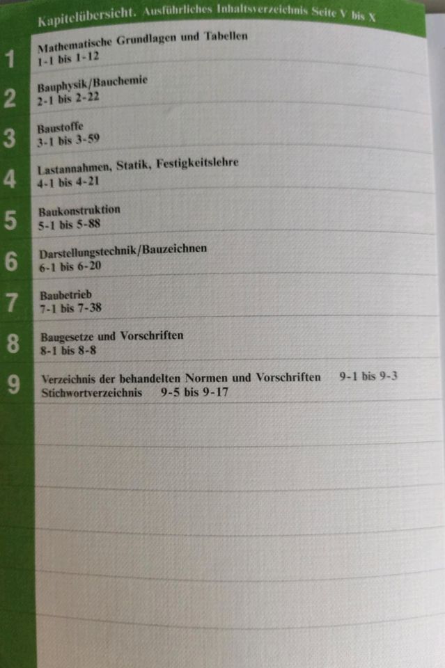 Tabellenbuch Bauphysik in Stuttgart