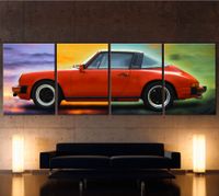 XXL - RED PORSCHE 911 TARGA Leinwand Bild Oldtime Sportwagen Deko Nordrhein-Westfalen - Rüthen Vorschau