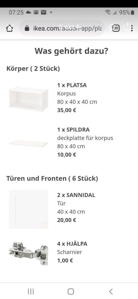 2x IKEA Spildra / Platsa 80x40x1.8,  503.316.96 sehr gut in Stahnsdorf