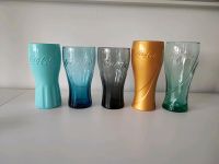 Coca Cola Gläser, blau, türkis, gold, grün, schwarz Niedersachsen - Isernhagen Vorschau