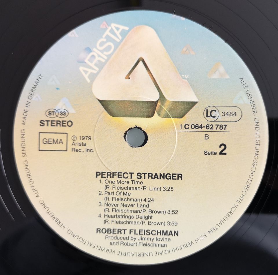 LP Vinyl Robert Fleischman "Perfect Stranger" Schallplatte in Pirmasens